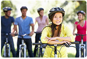 Family with Bicycles