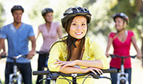 Family with Bicycles